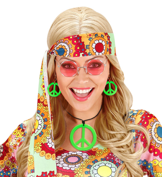 Hippie Peace Schuckset in Grün 3