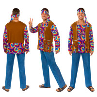 Preview: Hippie Clive Costume Men's