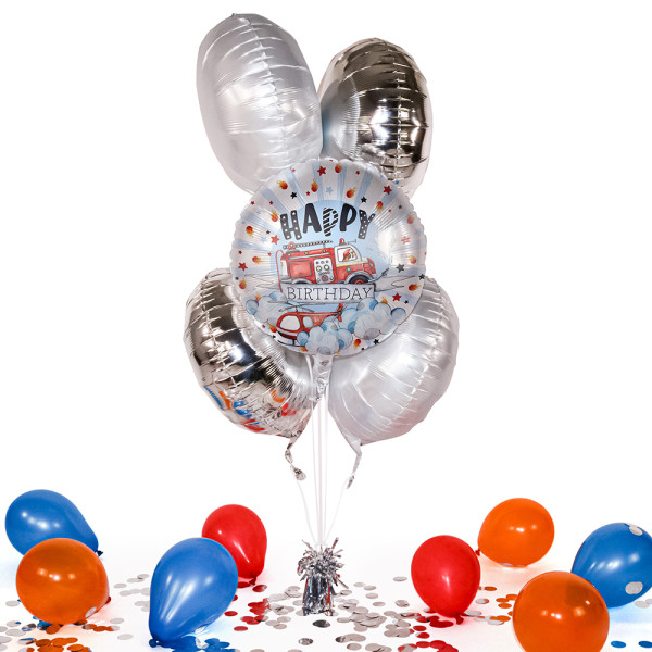 Heliumballon in der Box Happy Fire Engine