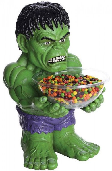 Hulk statue candy bowl