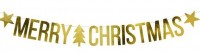 Girlanda MERRY CHRISTMAS w kolorze złotym 1,5m