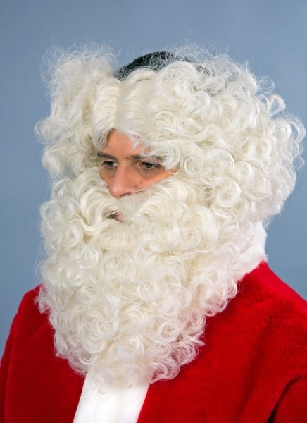 White Santa Claus Beard with Hair Headband