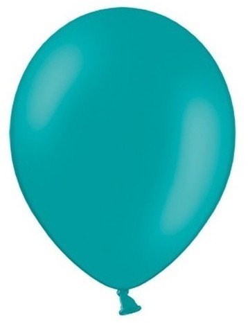 10 Party Star Balloons Turquoise 27cm