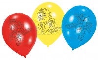Vorschau: 6 Paw Patrol Crew Luftballons 23cm