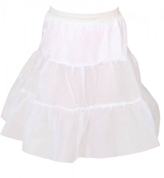 Petticoat Knielang Für Kinder Weiß