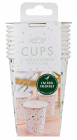 Preview: 8 Crazy Shreds Eco paper cups 250ml