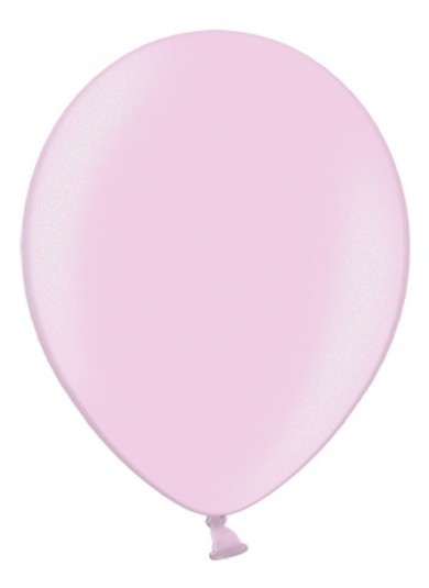 100 Balonów Lateksowych Metaliczny Różowy 36 cm