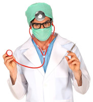 Senior doctor costume accessories 4 pieces