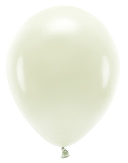 10 Eco pastel balloons cream 26cm