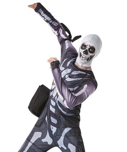 Fortnite Skull Trooper-kostuum voor tieners 2