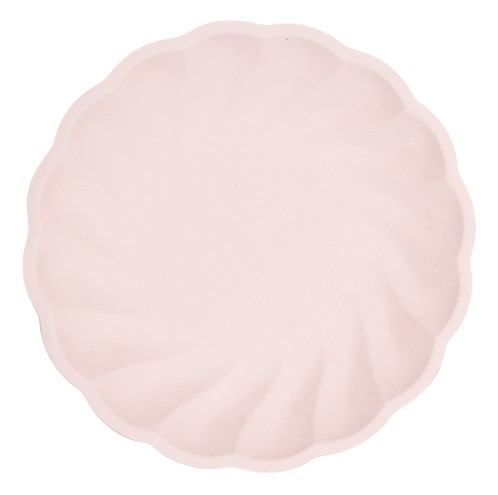 6 platos eco-elegancia rosa 23cm