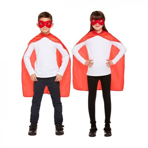 Zestaw superbohaterów dla dzieci czerwony