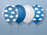 Vorschau: 6 Little Plane Luftballons blau 30cm