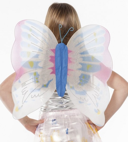 Hadas mágicas y elfos alas de mariposa azul
