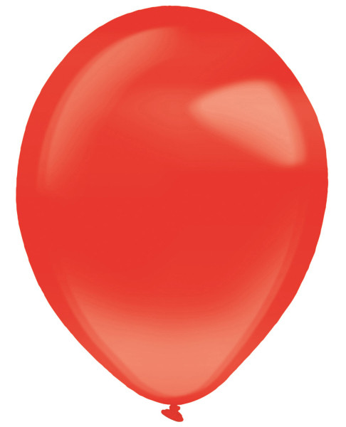 50 Latexballons Kristall Rot 27,5cm