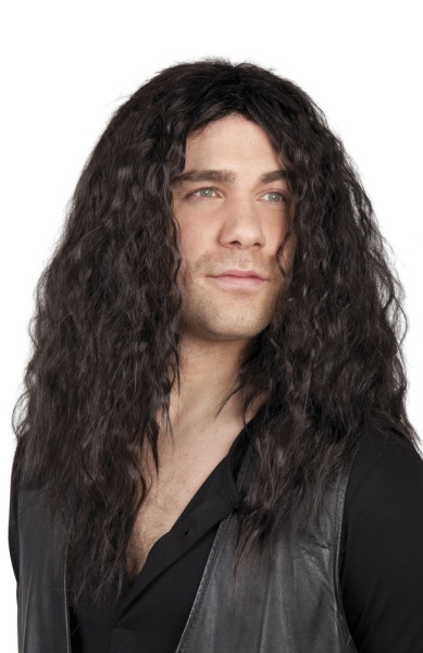 Black shaggy long hair wig Milo