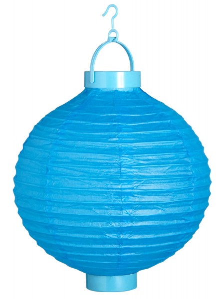 Lanterne LED bleue 30cm