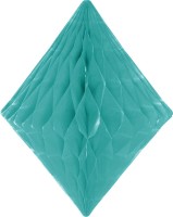 Mintgrüner Diamant Wabenball 24 x 30cm