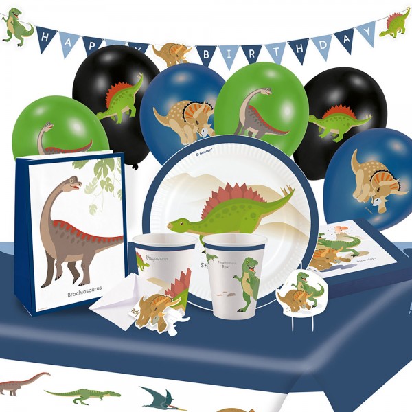 Set de fête Happy Dinosaur 61 pièces