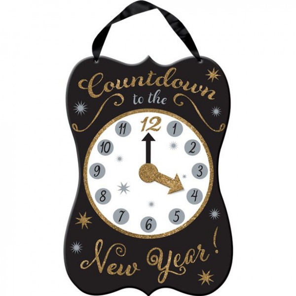 New Years countdown sign