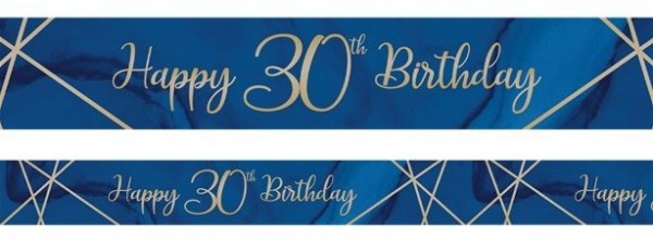 Luxurious 30th Birthday Banner 2.74m