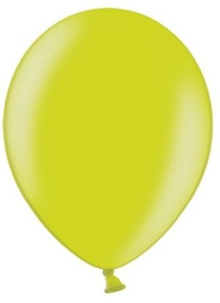 100 Partystar metallic Ballons maigrün 23cm