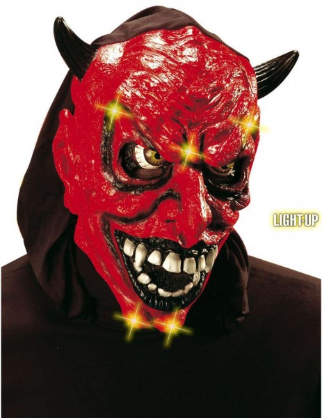 Máscara de diablo toni con efectos de luz