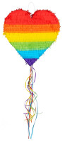 Pull pinata rainbow heart 37cm