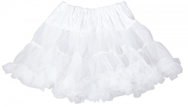 Klassisk tutu nederdel hvid
