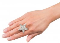 Widok: Srebrny pierścionek z gwiazdą
