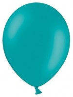 Preview: 50 party star balloons turquoise 30cm