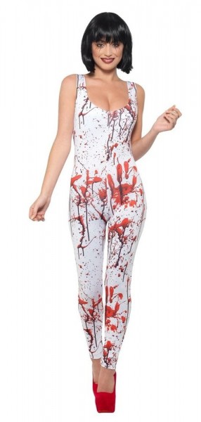 Bloody Halloween catsuit for women