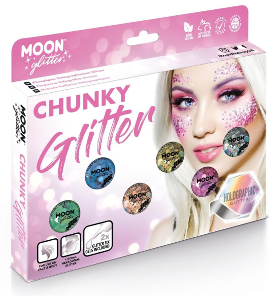 Chunky Moon Glitzer Set