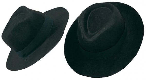 Styler Bogart hoed carnaval zwart