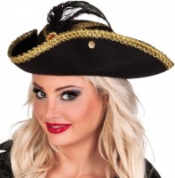 Vista previa: Sombrero pirata almirante tricornio