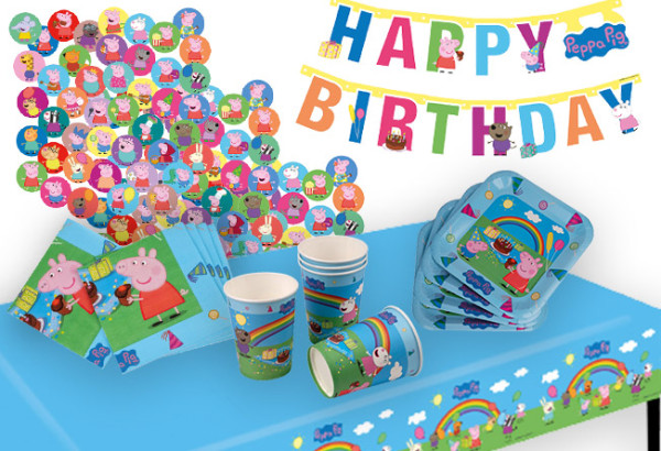 Paquete de fiesta de cumpleaños de Peppa Pig