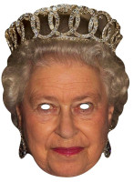Queen Elizabeth Pappmaske 20,5 x 28cm