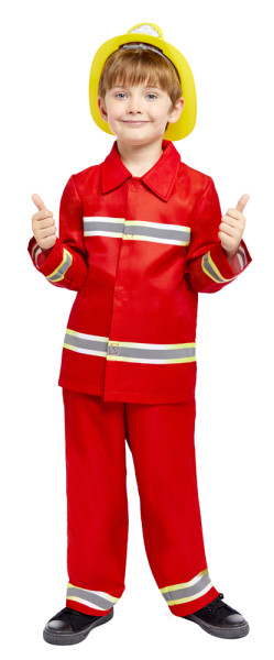 Feuerwehr Kinderkostüm in Rot 4