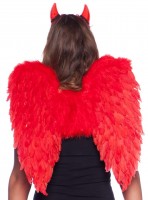 Grandes ailes rouges du diable 50 cm