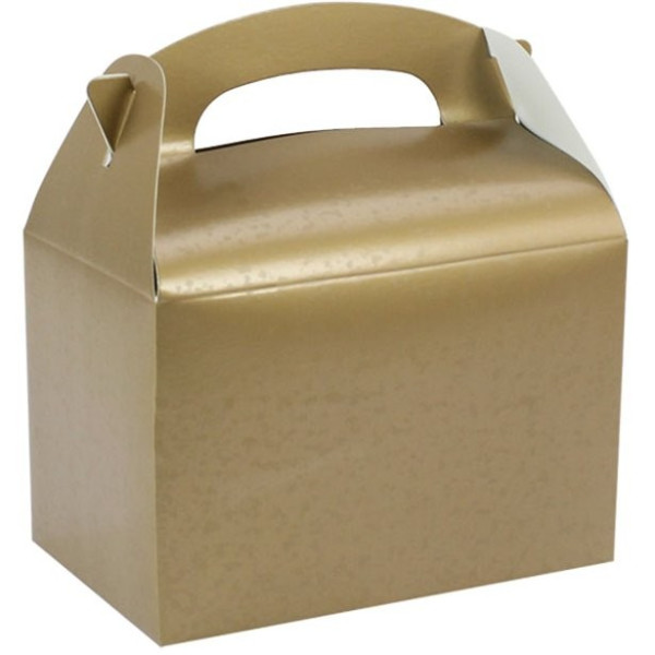 Caja regalo rectangular dorado 15cm