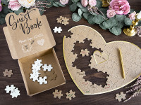 Preview: Rustic Wedding Puzzle Guest Book