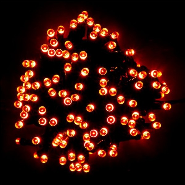 200 Lichter LED Kette orange