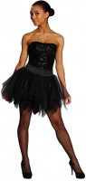 Preview: Black petticoat with glitter