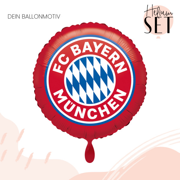 FC Bayern München Ballonbouquet-Set mit Heliumbehälter 2