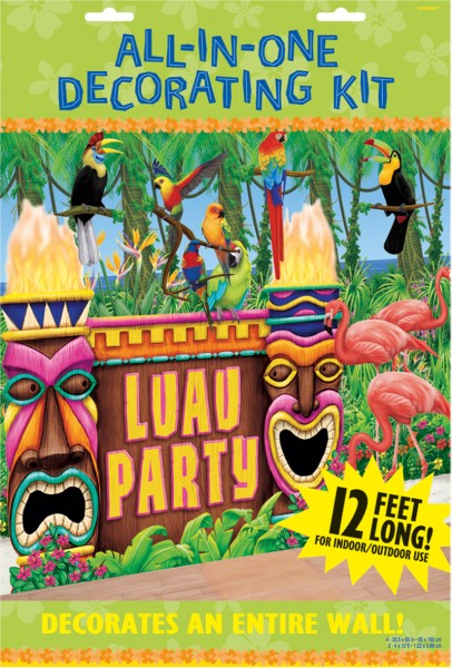 Tropical Luau Beach Party Wandkulisse 6-Teilig 2