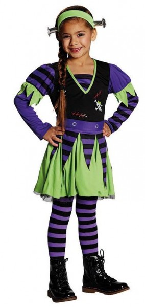 Purple stripe monster kostume