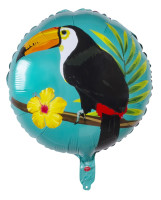 Aperçu: Ballon aluminium Toucan Tropical 45cm