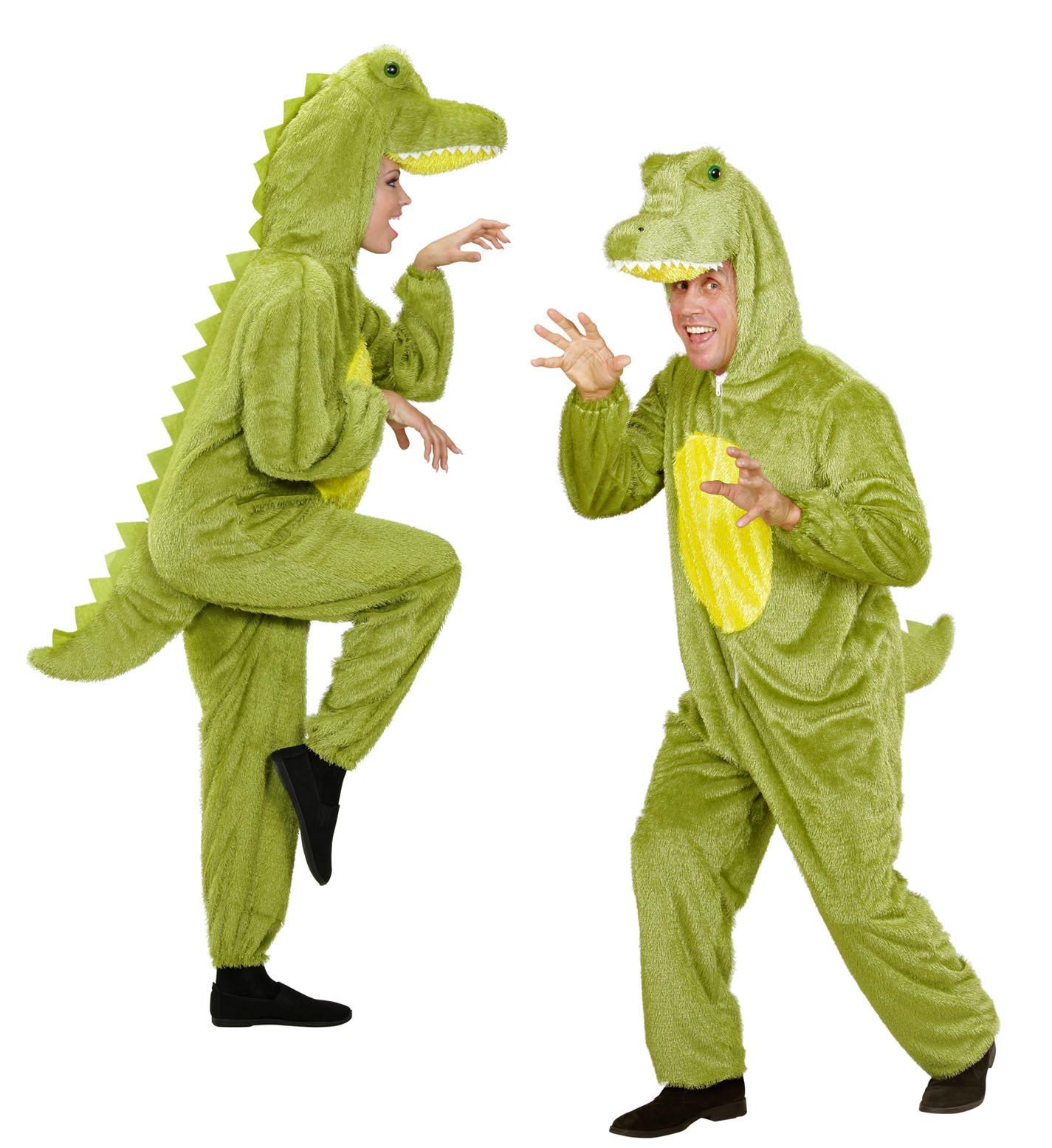 Crocodile plush costume.