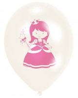 Oversigt: 6 Prinsesse Isabella balloner 23 cm