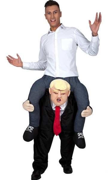 Piggyback President costume for adults